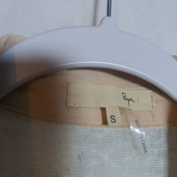 Ryu CottageCore Sleeveless Beige Lace Overlay Button Front Dress Beach Boho Sz S - Picture 6 of 10